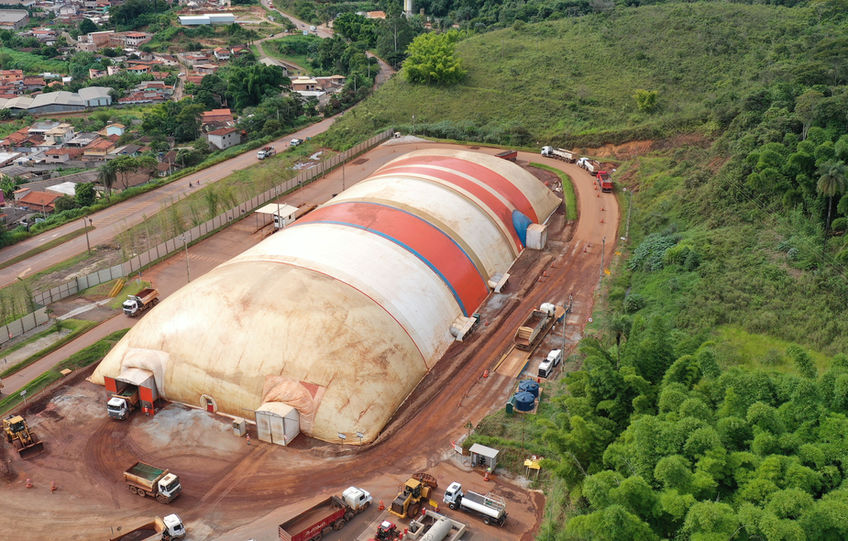 DVF cobrindo área de mineração